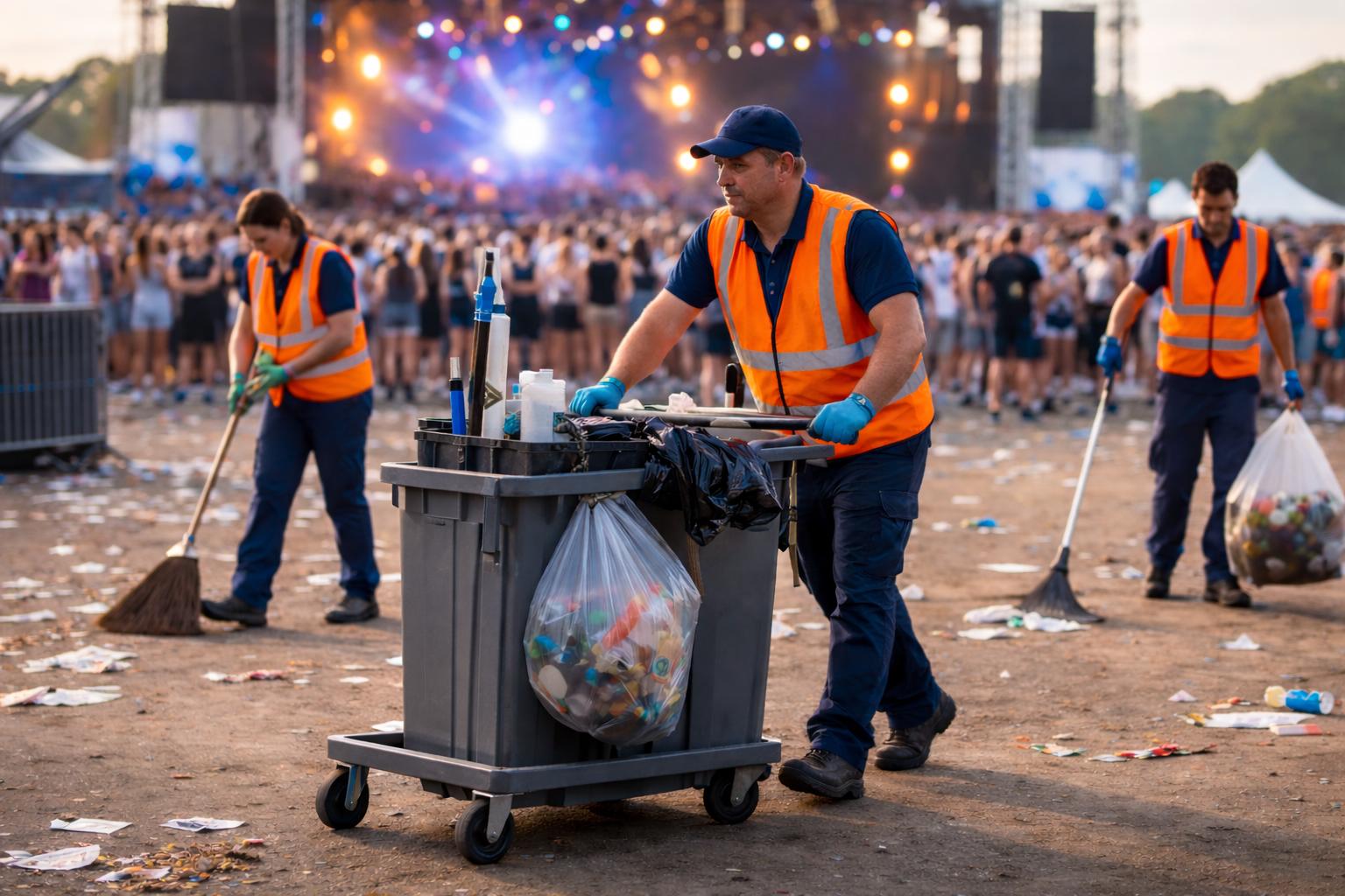 Reinigungsservice - Team bei der Arbeit